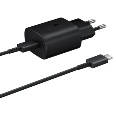 Cargador de Pared Samsung EP-TA800 25W USB Tipo-C Negro con Cable USB-C