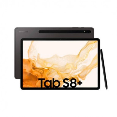 SAMSUNG Galaxy Tab S8+ Android Tablet, pantalla AMOLED grande de 12.4  pulgadas, almacenamiento de 128 GB, Wi-Fi 6E, cámara ultra ancha, S Pen