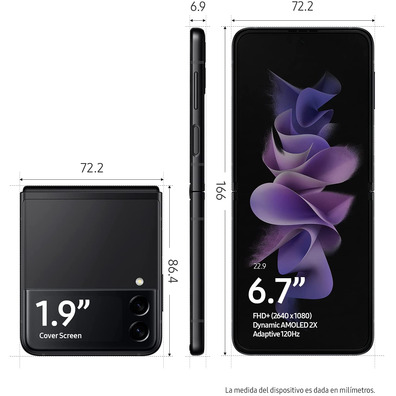 Samsung Galaxy Z Flip 3 8GB/256 GB 5G 6.7'' Negro Fantasma