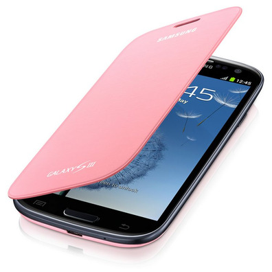 Tapa trasera Galaxy S3 + funda libro oficial Rosa
