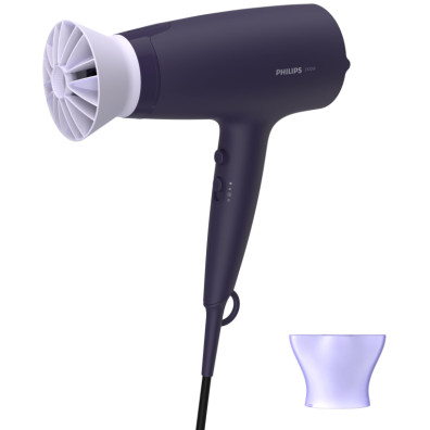 Secador de Pelo Philips ThermoProtect BHD340/10, 2100 W, Motor CC, 6 Temperaturas, 6 Velocidades