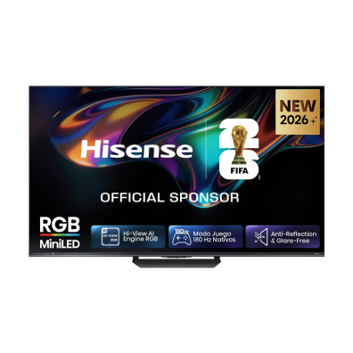 SMART TV HISENSE TELEVISOR 55'' RGB MINILED UHD 4K QUANTUM DOT 180Hz 55UR8S