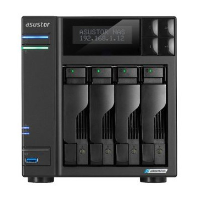 Servidor NAS Asustor Lockerstor AS6704T - 4 Bahías 3.5" 4 x M.2 NVMe Celeron N5105 Quad Jasper Lake 2