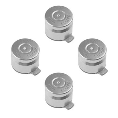Set Botones de Metal Estilo Bala (Dualshock 3 / Dualshock 4) Plata