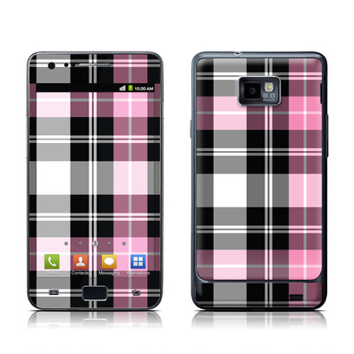 Skin Pink Plaid Samsung Galaxy S II
