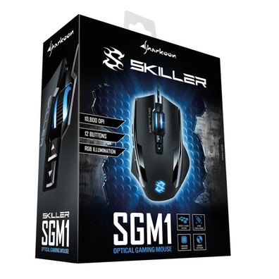 Sharkoon Skiller Raton Gaming 10800 dpi Negro