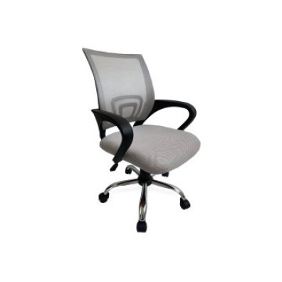 Silla de Oficina Equip de Malla Gris Claro con Recubrimiento PU de Alta Calidad - Diseño Ergonómico
