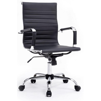 Silla de Oficina Equip Respaldo Medio Negro