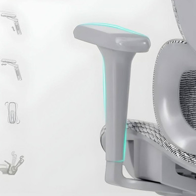 Silla de Oficina Ergonómica Powerbasic Pinhel Gris