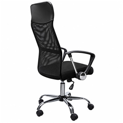Silla de Oficina Powergaming Powerbasics Mesh Negro - Respaldo Reclinable