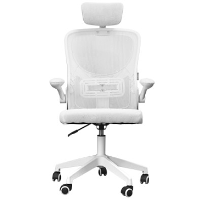 SILLA ERGONOMICA MARS GAMING BLANCO MALLA TRANSPIRABLE CON REPOSACABEZAS