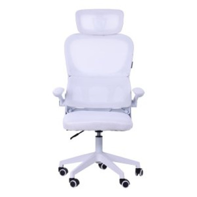 SILLA GAMING MARS ERGONÓMICA BLANCA CON SOPORTE LUMBAR Y MALLA TRANSPIRABLE