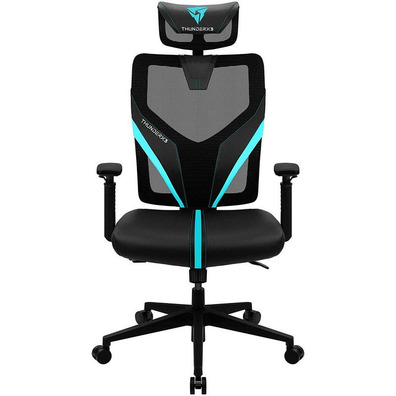 Silla Ergonómica Thunder X3 Yama 1 Negro/Cyan