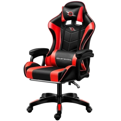 Silla Gaming PowerGaming Negro y Rojo - Comodidad y Estilo para Jugadores