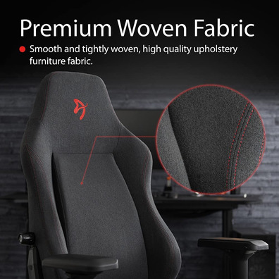 Silla Gaming Arozzi Primo Woven Fabric Black-Red Logo