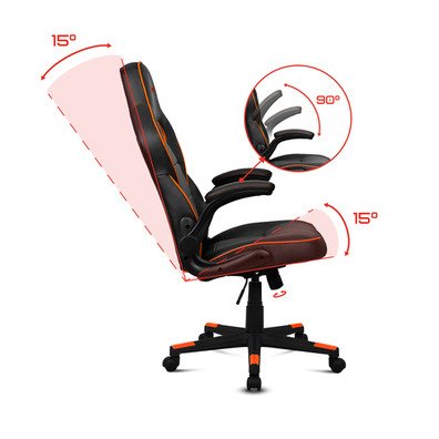 Silla Gaming Drift DR75 Negra/Naranja