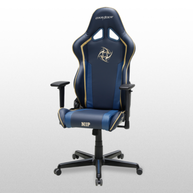 Silla Gaming DXRace R-Series oh/rz74/wbb Azul-Oro Ninjas in Pyjamas