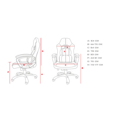 Silla Gaming Génesis Nitro 330 Negro/Azul