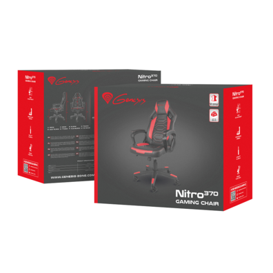 Silla Gaming Genesis Nitro 370 Negra/Roja