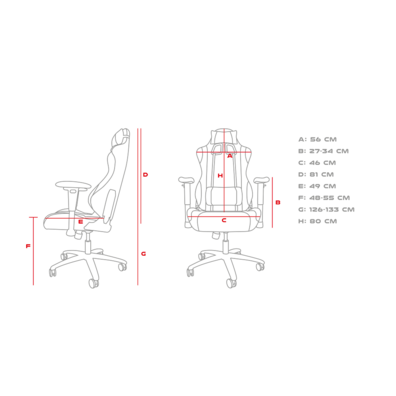 Silla Gaming Génesis Nitro 550 Negro/Azul