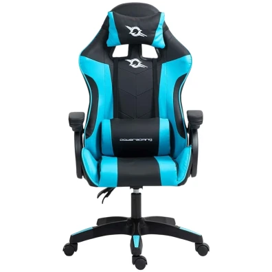 Silla Gaming PowerGaming Negro+Azul - Comodidad y estilo para entusiastas de los juegos