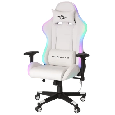Silla Gaming PowerGaming Lilith RGB Blanco - Comodidad y Estilo para Jugadores