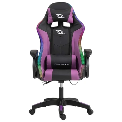 PowerGaming LED RGB Silla Negro y Lila