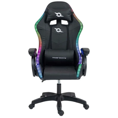 Silla PowerGaming Negro LED RGB - Perfecta para Videojuegos