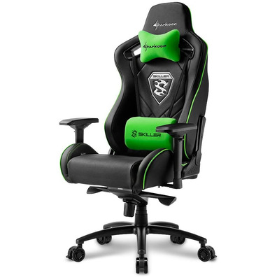 Silla Gaming Sharkoon Skiller SGS4 Negro Verde 160G