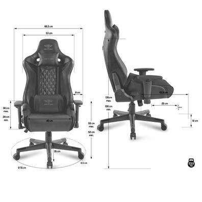 Silla Gaming Spirit of Gamer Crusader Negra