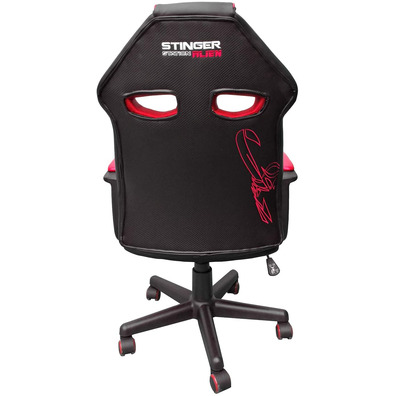 Silla Gaming Woxter Stinger Station Alien Negra/Roja