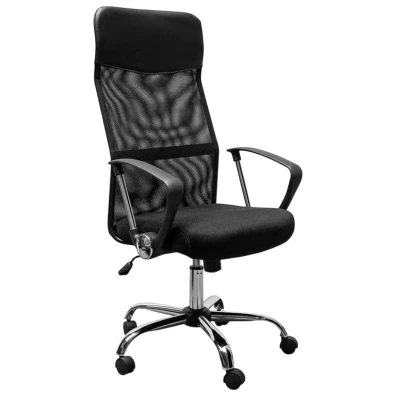 Silla de Oficina Powergaming Powerbasics Mesh Negro - Respaldo Reclinable
