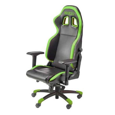 Silla Sparco Gaming Grip - Negra / Verde