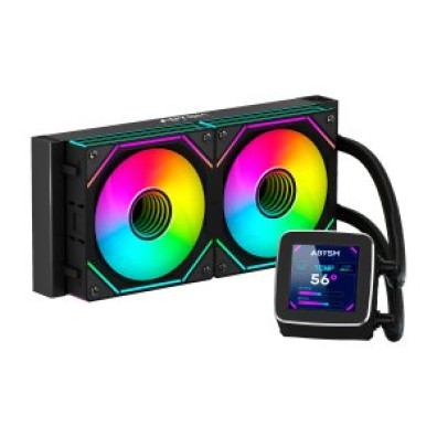 Sistema de Refrigeración Líquida ABYSM Oceanic LCD 240 Negro ARGB Dual Fan