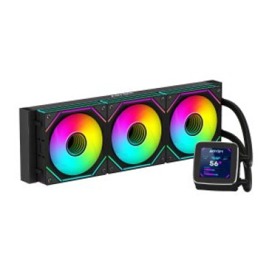 Sistema de Refrigeración Líquida ABYSM Oceanic LCD 360 Negro ARGB Triple Fan