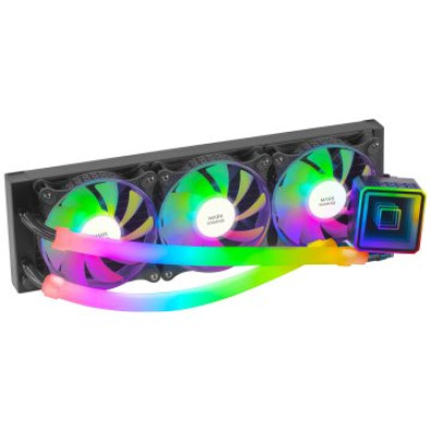 Sistema de Refrigeración Líquida Mars Gaming ML-ULTRA360 Negro con Iluminación ARGB (Addressable) 3x12cm