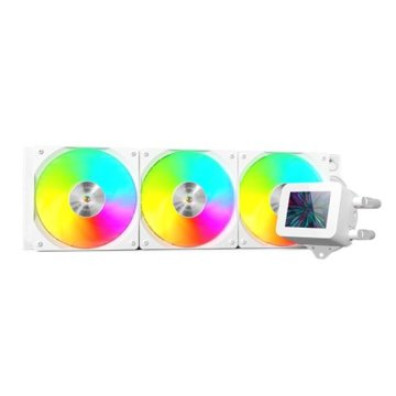 Sistema de refrigeración líquida Mars Gaming MLVISON360W Blanco - Pantalla LCD - RGB