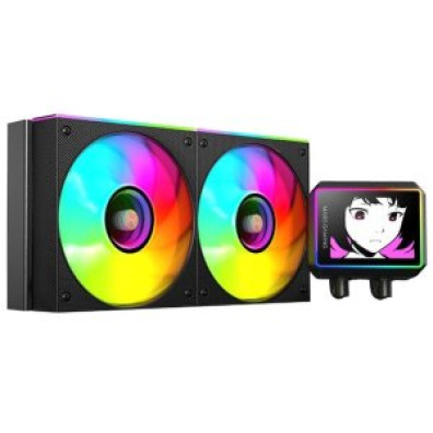Sistema de Refrigeración Líquida Mars Gaming MLVISIONII240 Negro ARGB 2x120mm - Pantalla LCD