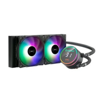 Sistema de Refrigeración Líquida Unyka Aquastorm 240 - 2x120mm 1800RPM ARGB Pantalla Iluminación