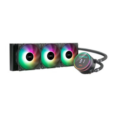 Sistema de Refrigeración Líquida UNYKA UK353101 Aquastorm 360 Negro Ventiladores 120mm ARGB