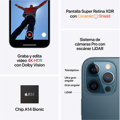 Smartphone Apple iPhone 12 Pro Max 256 GB Pacific Blue MGDF3QL/A