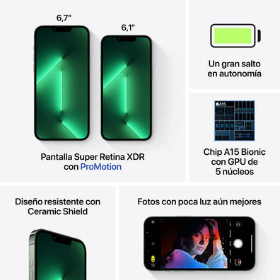 Smartphone Apple iPhone 13 Pro 512GB 6.1'' 5G Verde Alpino