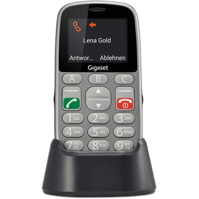 Smartphone Gigaset Life Series GL390 para personas Mayores Gris