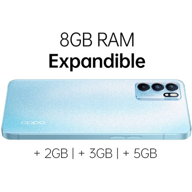 Smartphone Oppo Reno 6 5G 8GB/128GB 6.43'' Artic Blue