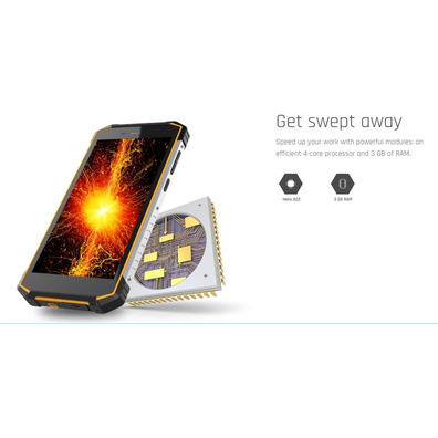 Smartphone Ruggerizado Hammer Energy 2 3GB/32GB 5.5" Negro y Naranja