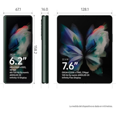 Smartphone Samsung Galaxy Z Fold3 12GB/256GB 7.6" 5G Verde Fantasma