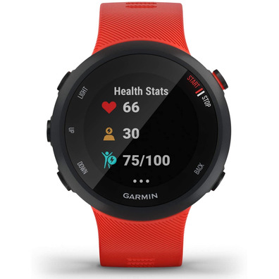 Smartwatch Garmin Forerunner 45 Notificaciones/Frecuencia Cardíaca/GPS Rojo