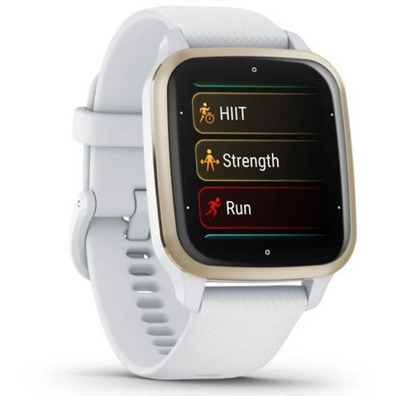 Smartwatch Garmin Venu SQ 2 40mm Oro Crema y Blanco