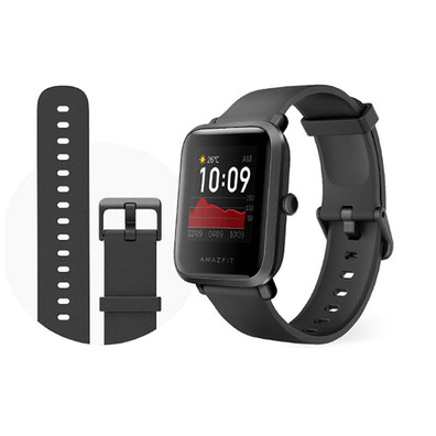 Smartwatch Huami Amazfit Bip S Carbon Black 1.28''/BT5.0/Pulsómetro/GPS