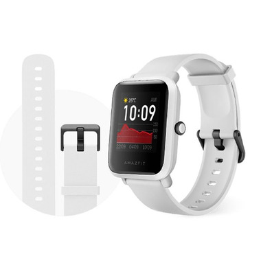 Smartwatch Huami Amazfit Bip S White Rock 1.28''/BT5.0/Pulsómetro/GPS